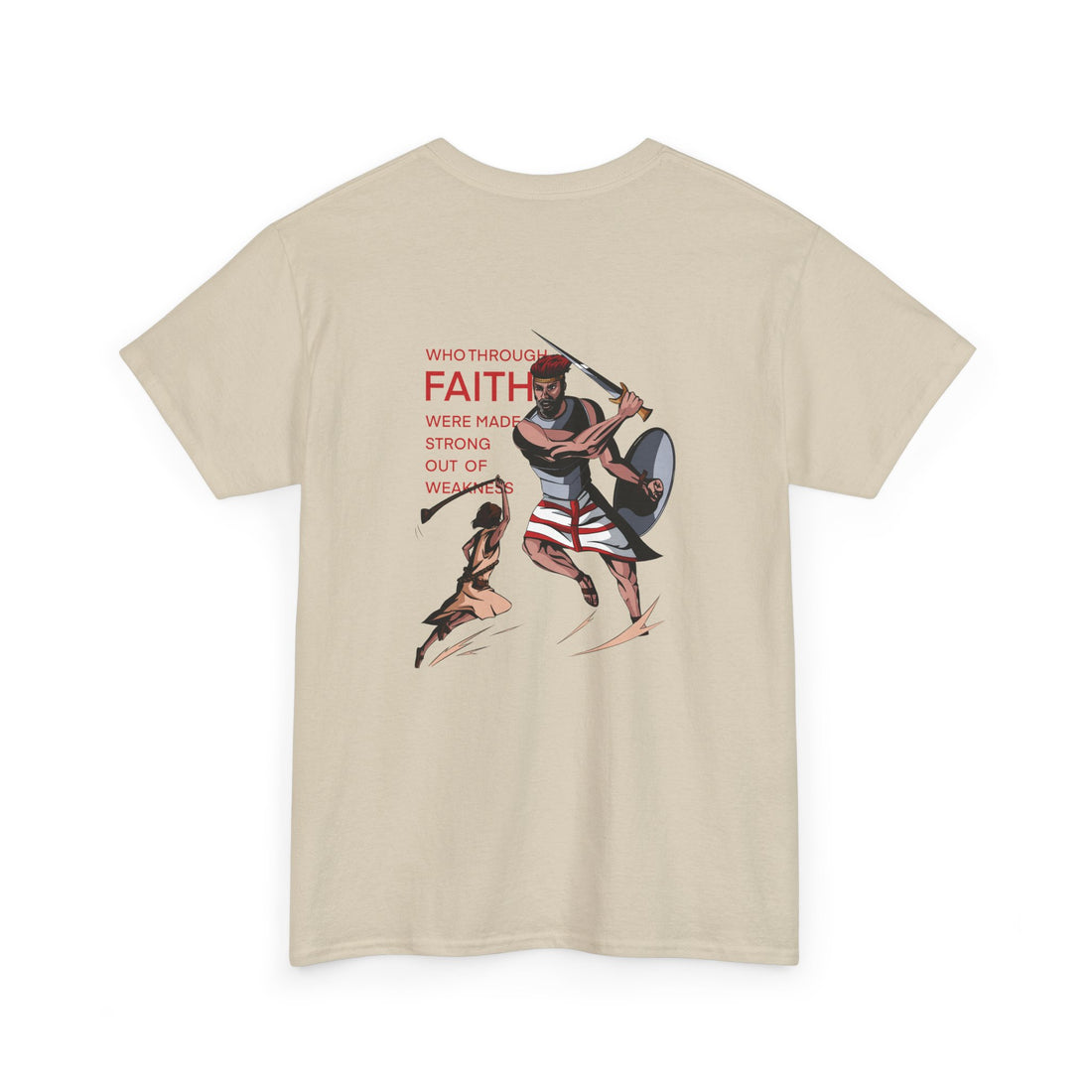David and goliath Back Design T-Shirt